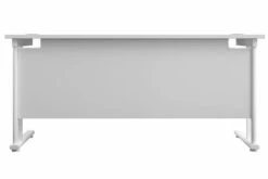 Kestral White Rectangular Cantilever Desk -Furniture Sale Shop white top white frame 2